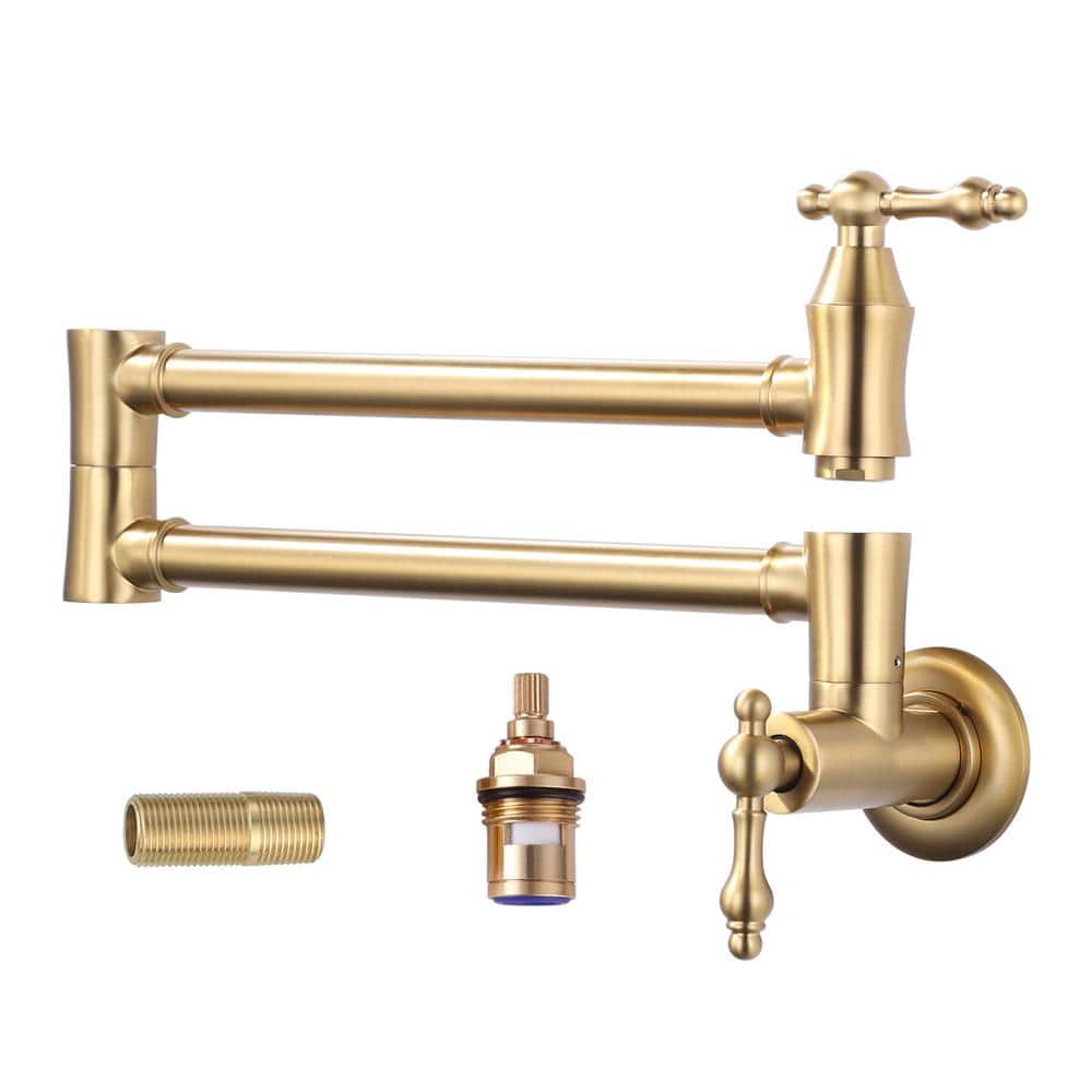 Wall Mounted Pot Filler with Double Handle in Gold price history on PriceWatchPro