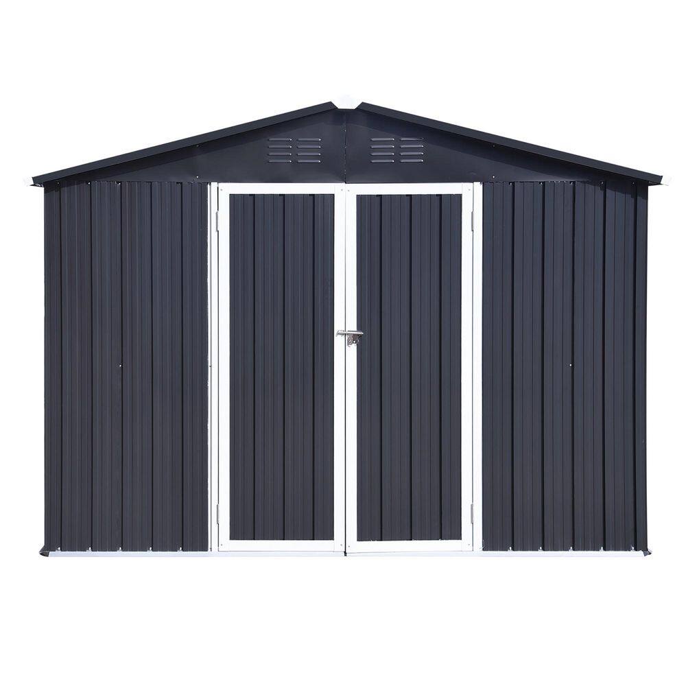 10 ft. x 8 ft. Metal Shed with Double Door (80 sq. ft.) price history on PriceWatchPro