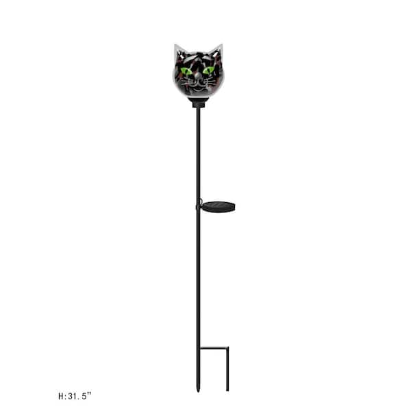 31.5 in. H Solar Cat Yard Stake Each