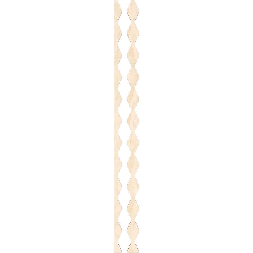 Casablanca 47" Birch Wood Decorative Slat Wall Panel Kit