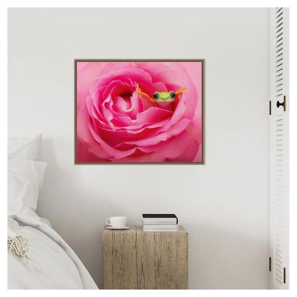 Amanti Art Hanging On IX by PHBurchett Floater Frame Canvas Animal