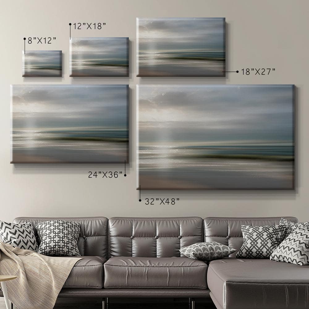 Setting Sun Abstract Landscape Canvas Wall Art, 8" x 12"