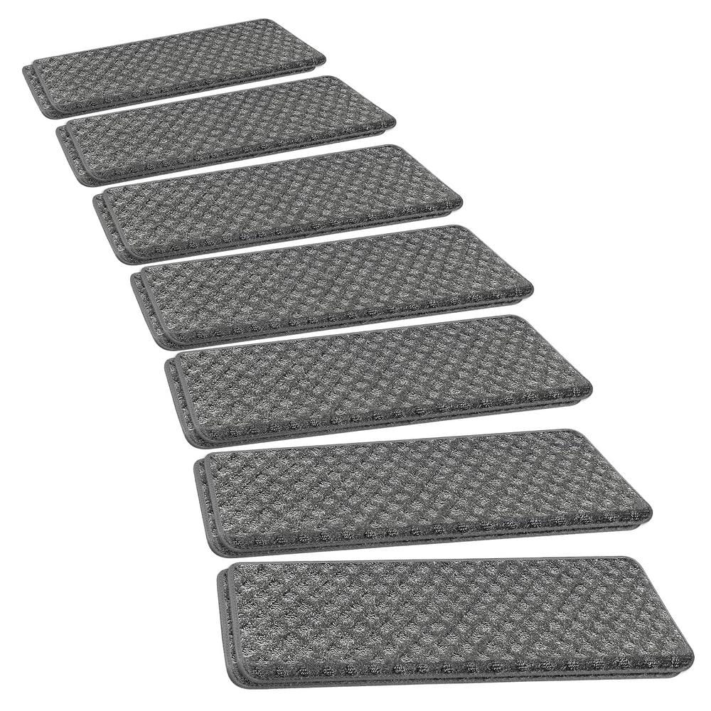 PURE ERA Mini Diamond Gray 9.5 in. x 30 in. x 1.2 in. Bullnose Indoor ...