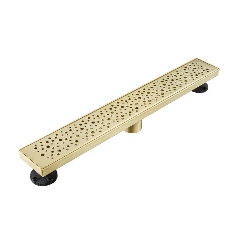 Drain Collection Elegante Drain Collection 32 in. Linear Stainless Steel Shower Drain ...