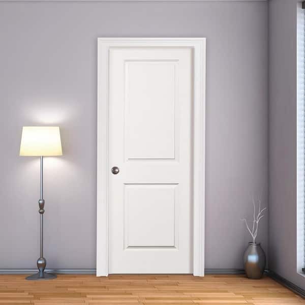 Steves & Sons 30 in. x 80 in. 2 Panel Squaretop Right Hand Solid
