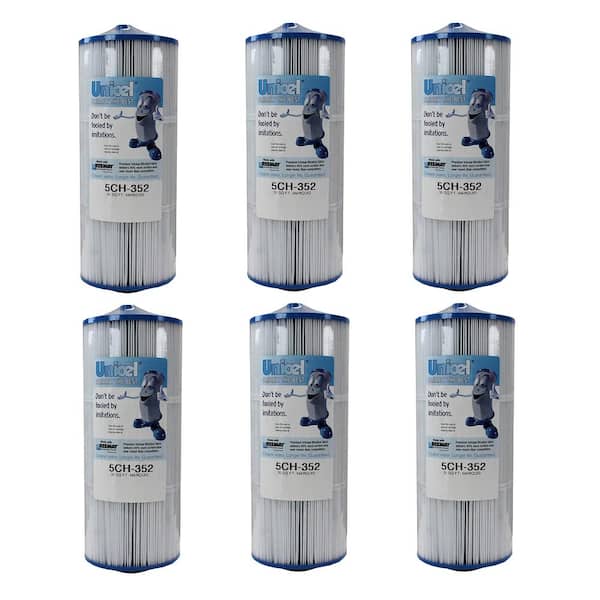 5.19 in. Dia 35 sq. ft. Replacement Pool Filter Cartridge with Bar Top Handle (6-Pack)