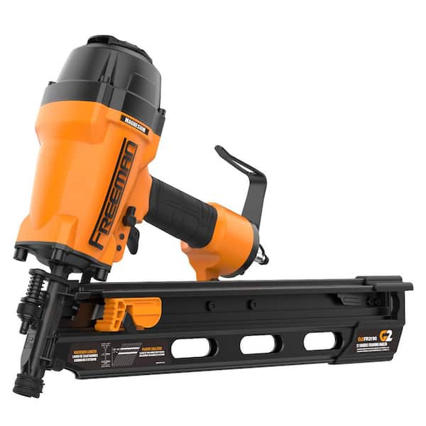 2nd Generation Pneumatic 21 Degree 3-1/2 in. Framing Nailer with Metal Belt Hook and 1/4 in. NPT Air Connector