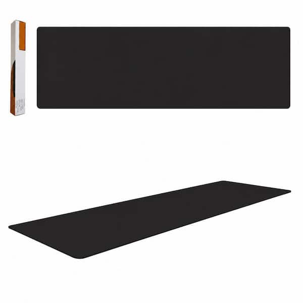 49 x 16 Inch Silicone Black Matte Kitchen Countertop Protector Heat Resistant Cuttable Mat with Non-Slip Roll
