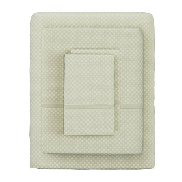 4-Piece Sage 90 GSM 100% Polyester Queen Sheet Set 896347PLL - The Home ...