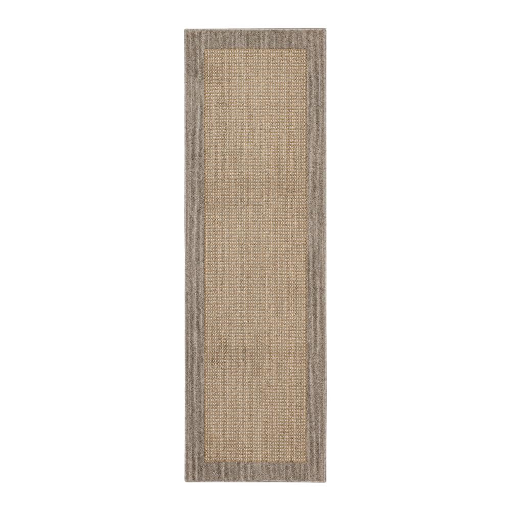 Tanner Pewter 2.6 ft. x 8 ft. Traditional Border Indoor Runner Rug price history on PriceWatchPro