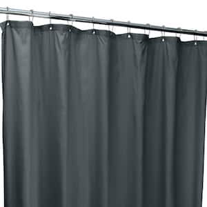 70 in. x 72 in. Charcoal Microfiber Soft Touch Diamond Design Shower Curtain Liner