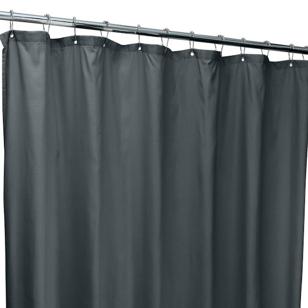 Diamond Design Shower Curtain Liner, Black Vinyl Shower Curtain Liner