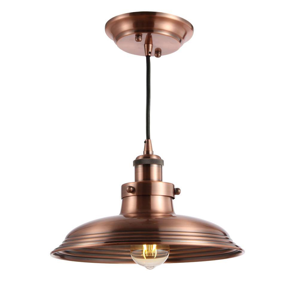 Bedford 11" Copper Industrial LED Pendant Light