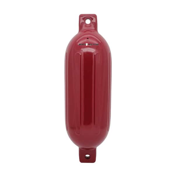Extreme Max BoatTector Inflatable Fender - 6.5 in. x 22 in., Cranberry