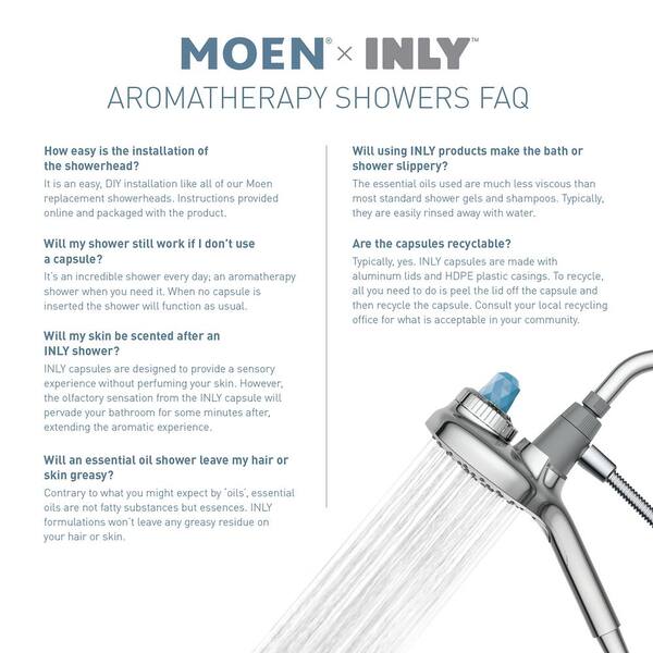 MOEN INLY Energetic Morning Aromatherapy Shower Capsule 5-Pack 