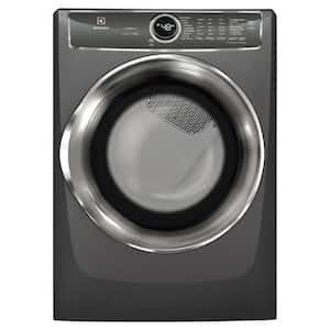 8.0 cu. ft. Gas Dryer with Steam, Predictive Dry and Instant Refresh in Titanium