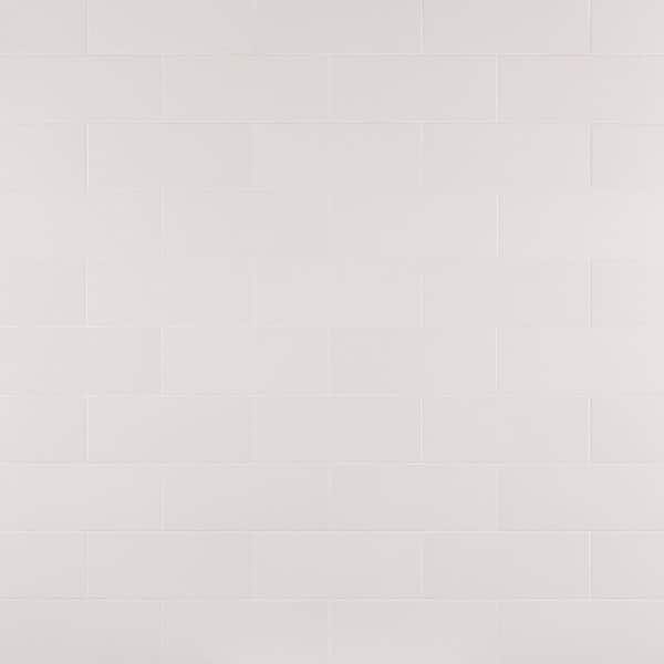 Ardor White 4.7 in. x 11.81 in. Metallic Porcelain Wall Tile (5.84 sq. ft./Case)