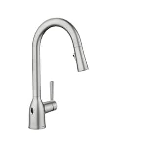 Adler Touchless Single-Handle Pull-Down Sprayer Kitchen Faucet with MotionSense Wave in Spot Resist Stainless
