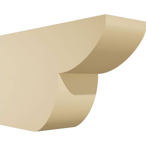 Ekena Millwork Standard Crestline 5 in. W x 10 in. H x 16 in. D Signature Urethane Rafter Tail Outlooker
