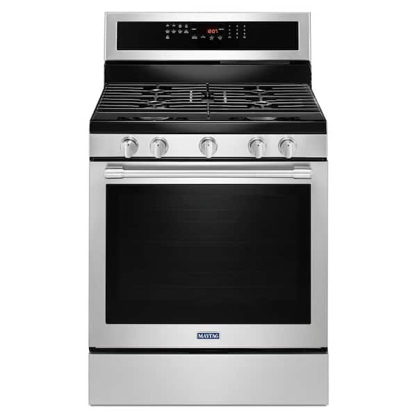 Maytag 5.8 cu. ft. Gas Range with True Convection in Fingerprint Resistant Stainless Steel