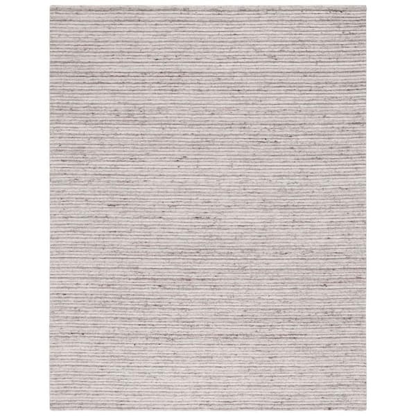 SAFAVIEH Elements 8 ft. x 10 ft. Beige Striped High-Low Area Rug