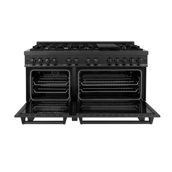 ZLINE Kitchen and Bath 60 in. 9 Burner Double Oven Dual Fuel Range