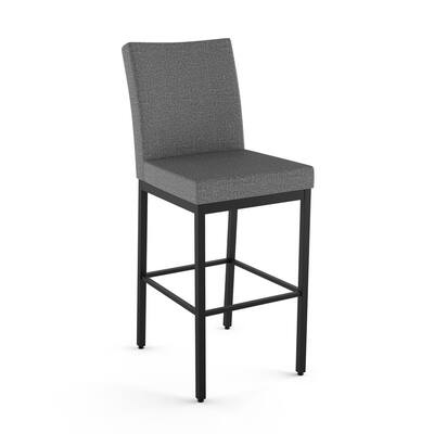 Amisco Perry Plus 26 Grey Woven Fabric, Darby Home Co Counter Stools