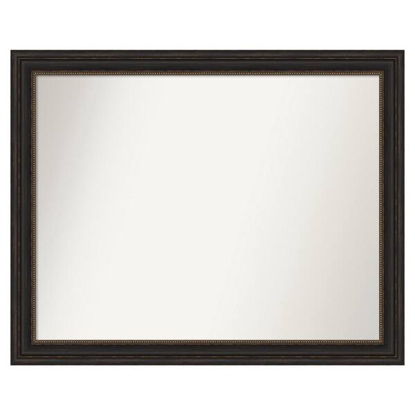 Amanti Art Accent Bronze 45 in. x 36 in. Custom Non-Beveled Polystyrene Antique Framed Bathroom Vanity Wall Mirror