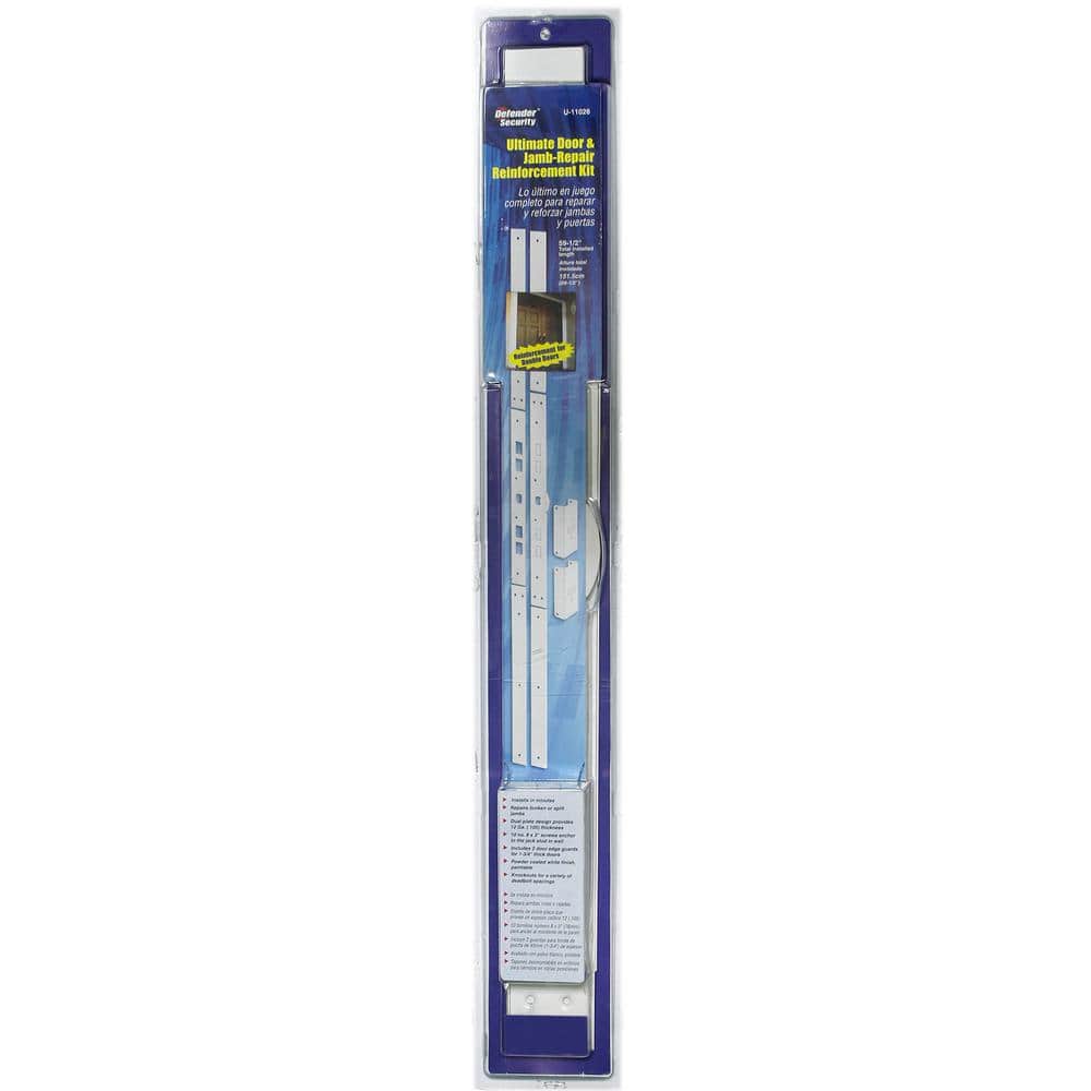 White Steel 59-1/2 Inch Door Jamb Repair Kit