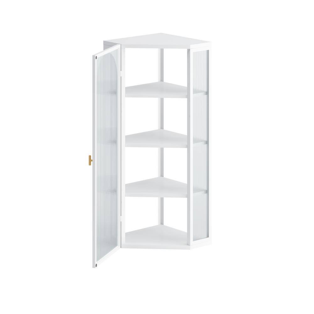 22 in. W x 15.9 in. D x 41.3 in. H Bathroom Storage Wall Cabinet with Featu
