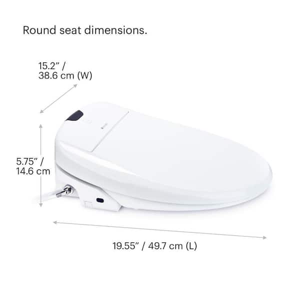 Swash 1400 Luxury Electric Bidet Seat for Round Toilet in White