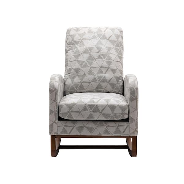 Grey Geometry living room Comfortable rocking chair living room chair