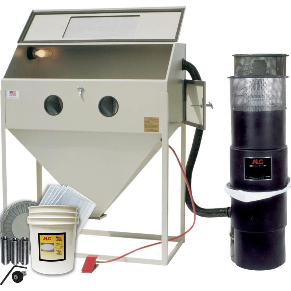 48 in. ABRASIVE BLASTER CABINET WITH STARTER KIT