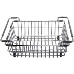 1-Piece Stainless Steel Color Kitchen Basket