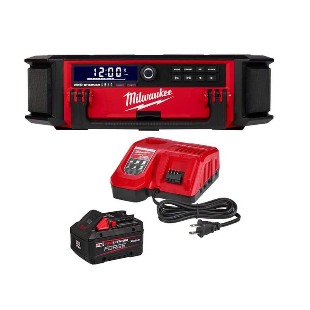 Milwaukee M18 Lith-Ion Cordless PACKOUT Radio/Speaker w/ Built-In