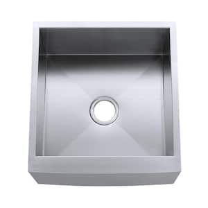 Denver Brushed Stainless Steel 21 in. Single Bowl Farmhouse Apron Kitchen Sink