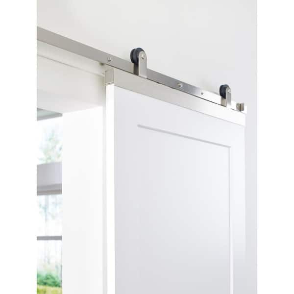 JELD-WEN 72 in. DesignGlide Satin Nickel Soft-Close Barn