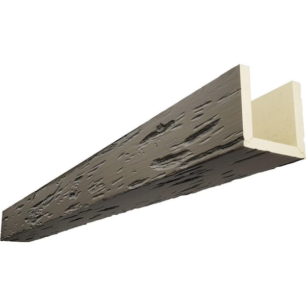 Endurathane 4 in. H x 8 in. W x 8 ft. L Pecky Cypress Harvest Oak Faux Wood Beam