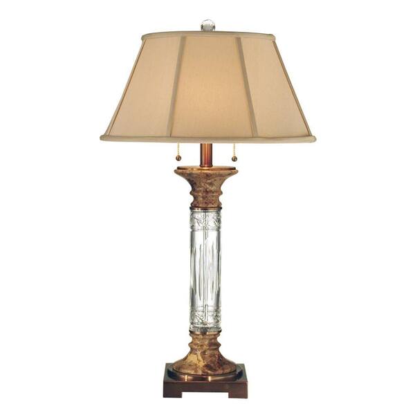 Dale Tiffany 29.5 in. Sierra Antique Brass Table Lamp-DISCONTINUED