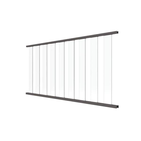 RDI Avalon 6 ft. Aluminum Glass Railing Kit Level in Aged Bronze