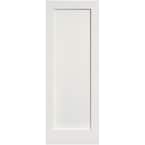 30 in. x 80 in. 1 Panel MDF Series No Bore Solid Core White Primed Composite Interior Door Slab