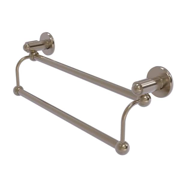 Allied Brass Soho Collection 18 in. Wall Mounted Double Towel Bar in Antique Pewter