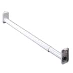 18 in. (457 mm) to 30 in. (762 mm) White Metal Adjustable Closet Rod