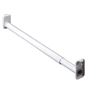18 in. (457 mm) to 30 in. (762 mm) Adjustable Closet Rod, White