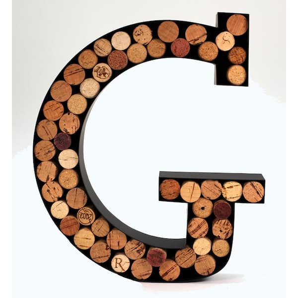 Unbranded Wine Cork Holder Letter G - Wine Accessories Perfect Gift To Store Wine Corks, Wine Decor or Wine Cork Holder Decor