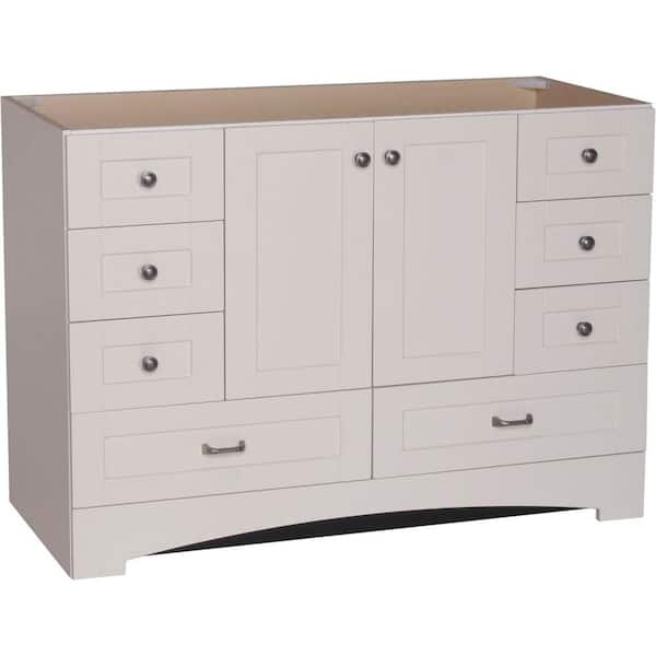 St. Paul Manchester 48 in. W x 21 in. D x 34 in. H Bath Vanity Cabinet without Top in Vanilla