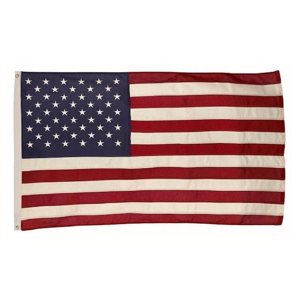 Valley Forge Flag 4 ft. x 6 ft. Cotton U.S. Flag