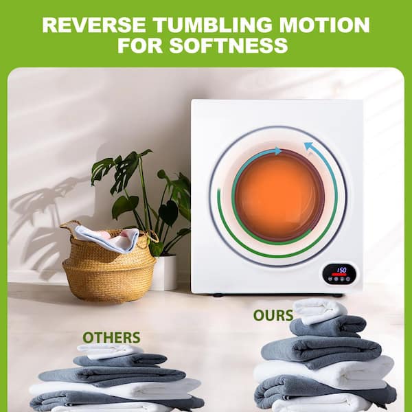 Vibekio 2.6 cu. ft. Vented Front Load Stackable Electric Dryer in