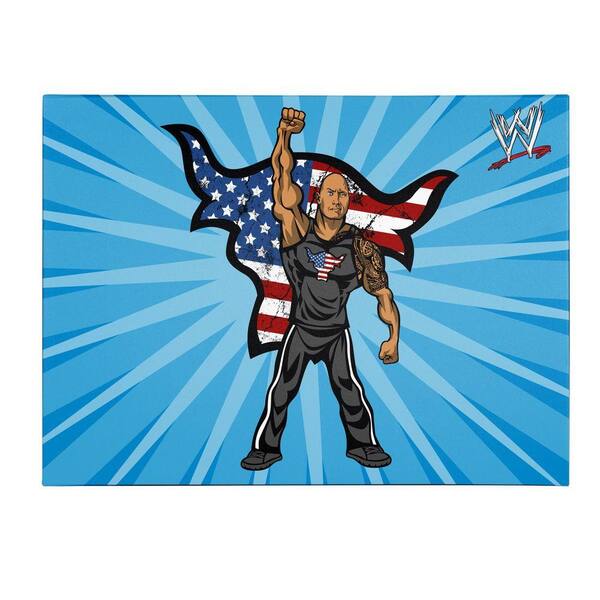 Trademark Fine Art 18 in. x 24 in. Officially Licensed The Rock WWE Kids Canvas Art