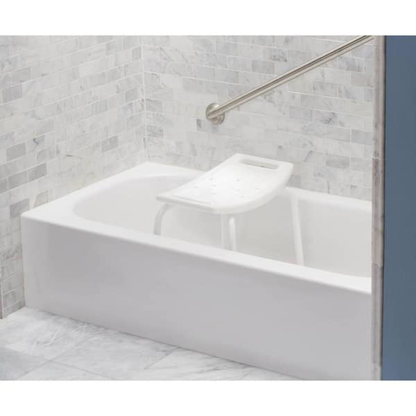 Plastic Shower Seat In Glacier White, Lyons Bathtub Reviews